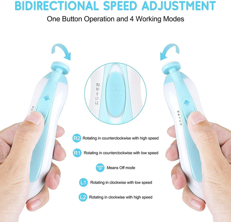 Nirogin Electric Baby Nail Trimmer Safe Nail Care Set