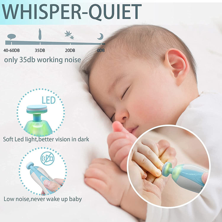 Nirogin Electric Baby Nail Trimmer Safe Nail Care Set