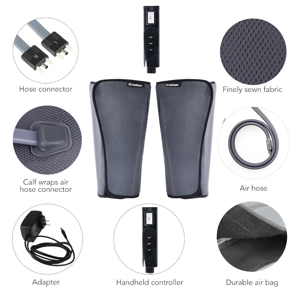 Nirogin Air Compression Leg Massager with Heat & Adjustable Modes