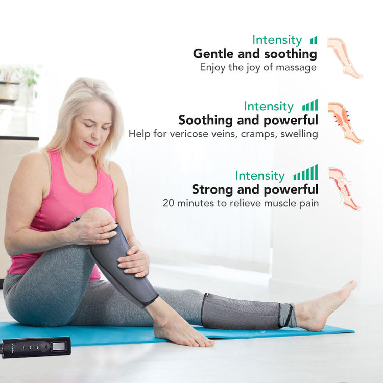 Nirogin Air Compression Leg Massager with Heat & Adjustable Modes
