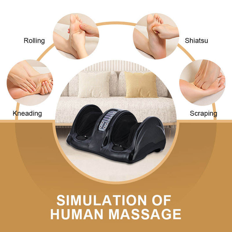 Nirogin Electric Foot Massager Machine with Kneading & Rolling Shiatsu Therapy