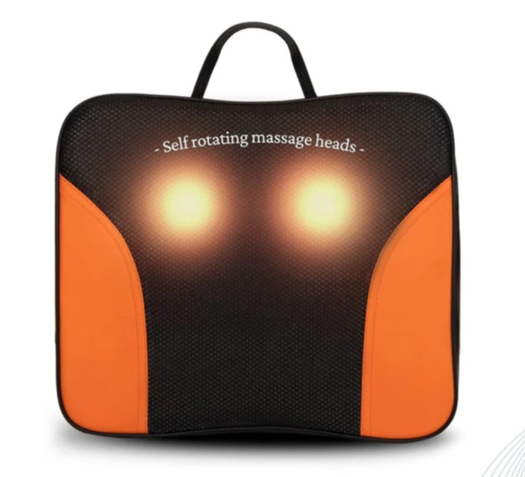 Nirogin Shiatsu Back Massager Cushion with Heat Portable Deep Kneading Lumbar Support Pad
