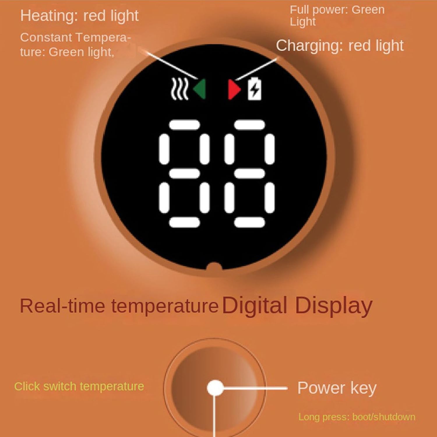 USB-powered bottle warmer for warming baby formula