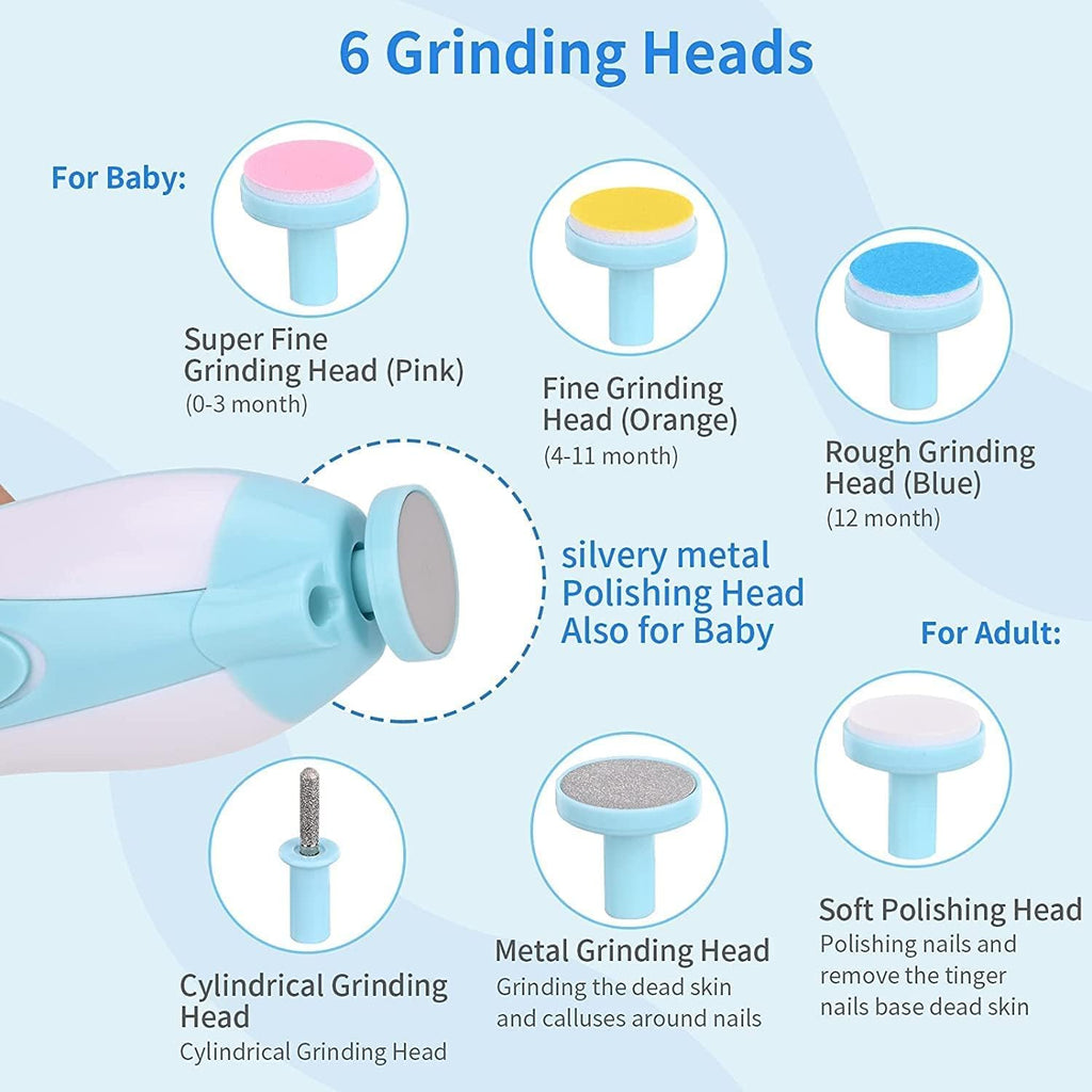 Nirogin Electric Baby Nail Trimmer Safe Nail Care Set