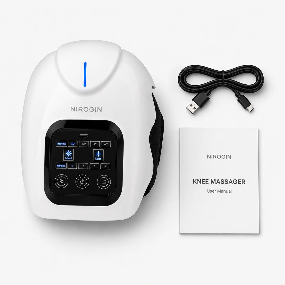 Nirogin Smart Knee Massager with Heat, Vibration & Air Compression