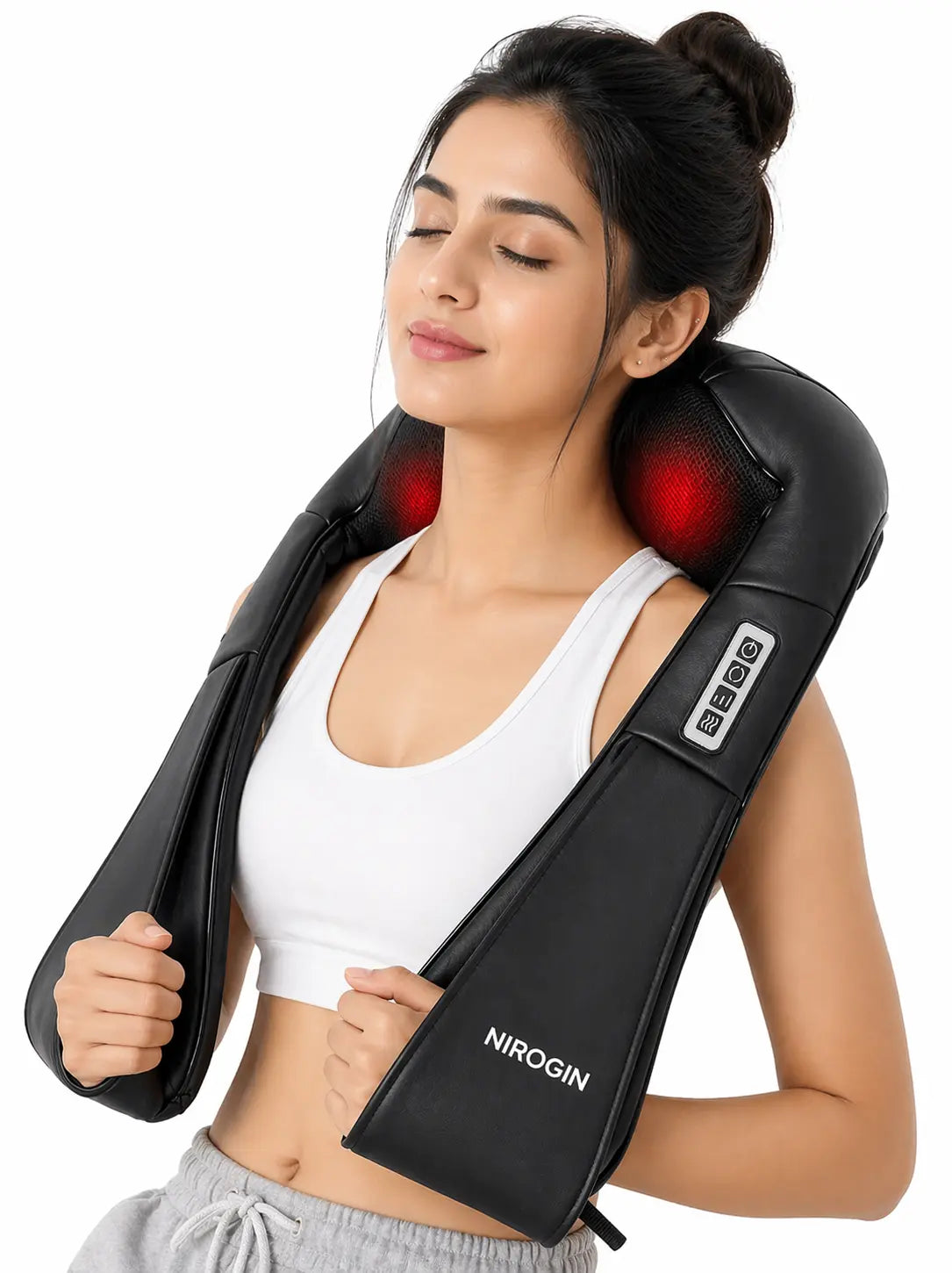 Nirogin Shiatsu Neck and Shoulder Massager with Heat