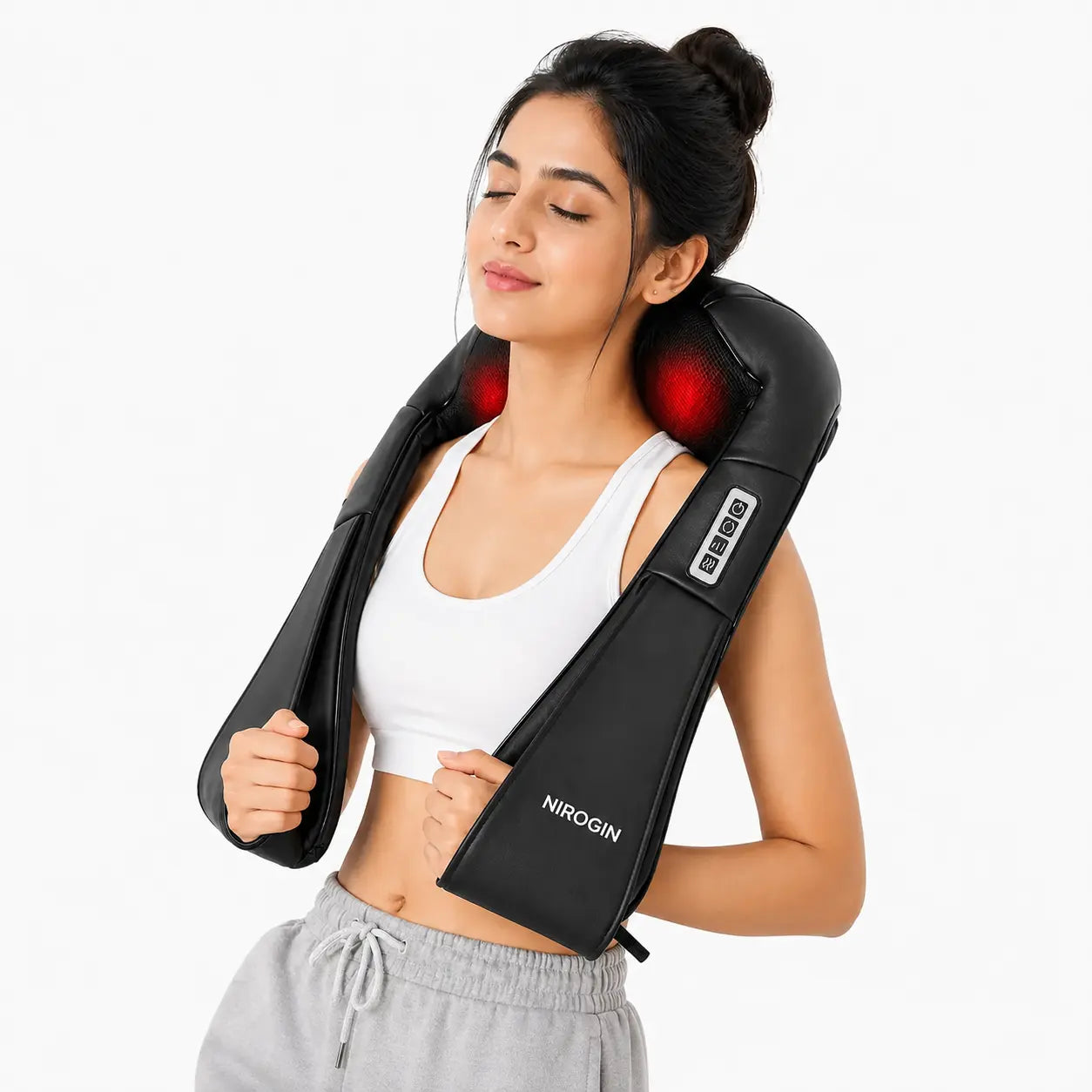 Nirogin Shiatsu Neck and Shoulder Massager with Heat