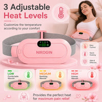 Nirogin-Period Cramp Relief Heating Pad with Massage