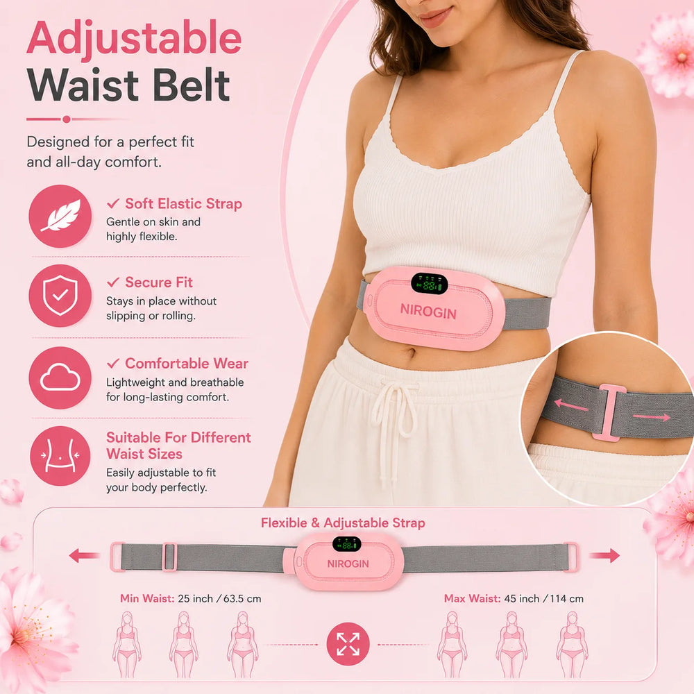 Nirogin-Period Cramp Relief Heating Pad with Massage