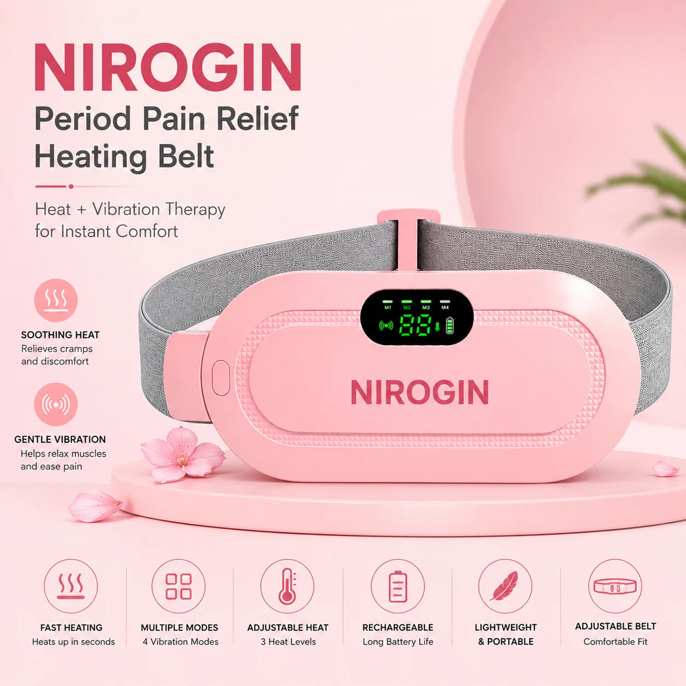 Nirogin-Period Cramp Relief Heating Pad with Massage