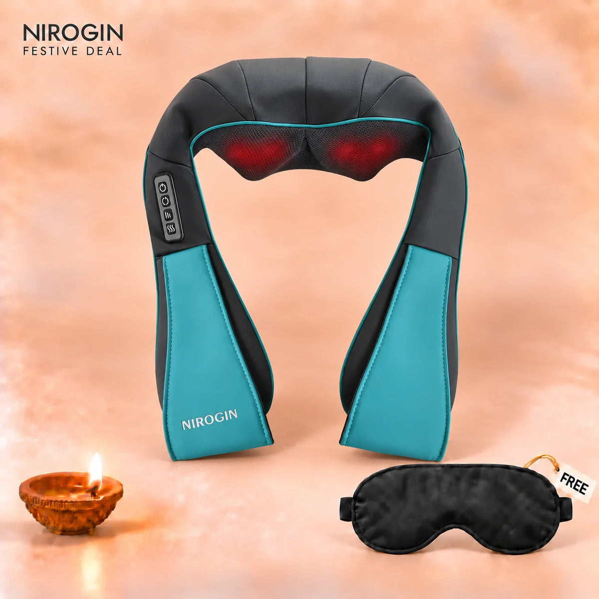 Nirogin Shiatsu Neck and Shoulder Massager with Heat