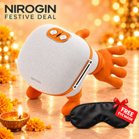 Nirogin Rechargeable Neck & Shoulder Massager – Cordless Deep Kneading Massager