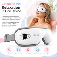 Nirogin Eye Massager with Heat, Vibration & Bluetooth Music