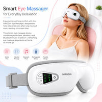 Nirogin Eye Massager with Heat, Vibration & Bluetooth Music