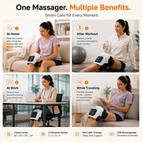 Nirogin Electric Knee Massager with Vibration & Heat Therapy