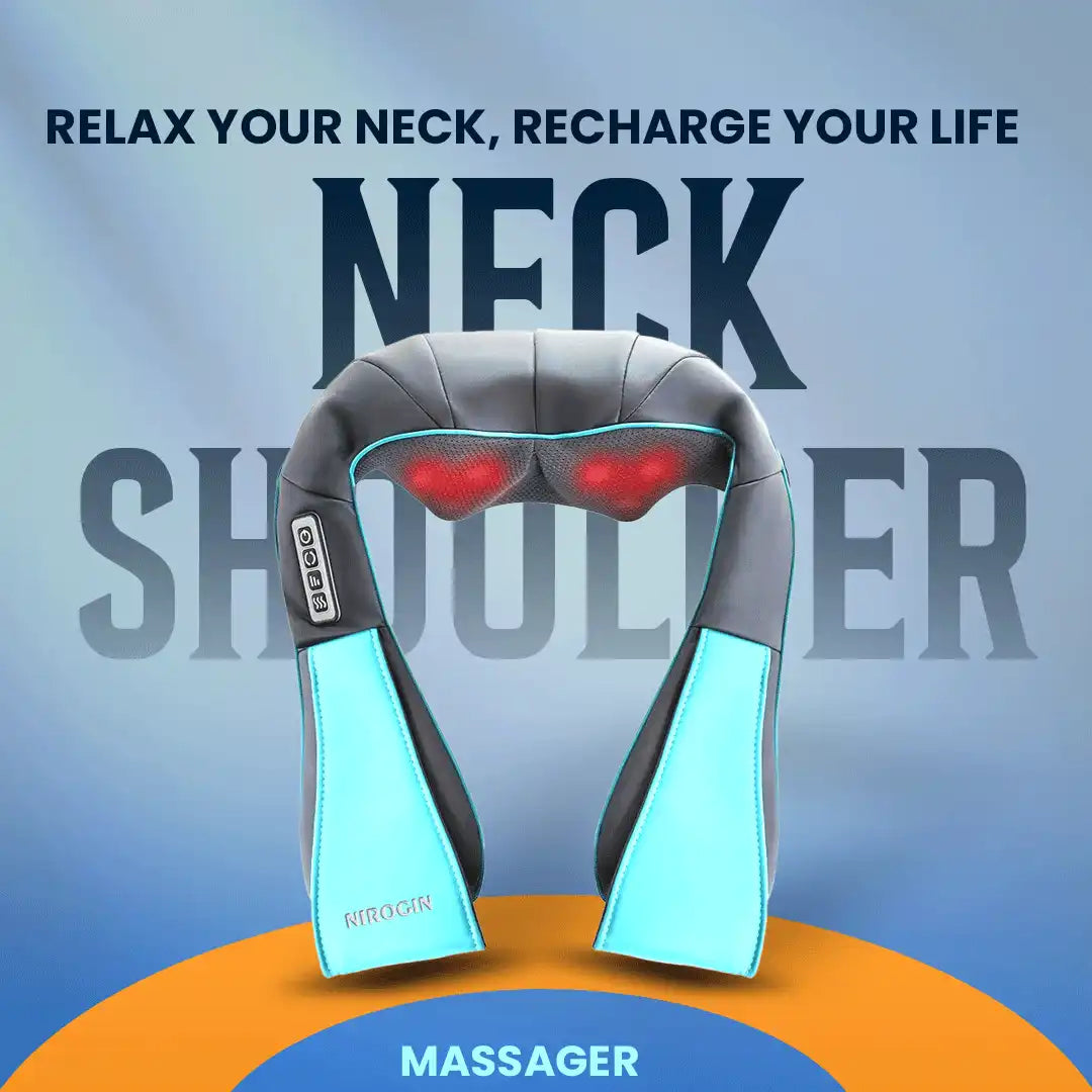 Nirogin Shiatsu Neck and Shoulder Massager with Heat
