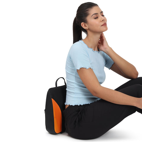 Nirogin Shiatsu Back Massager Cushion with Heat Portable Deep Kneading Lumbar Support Pad