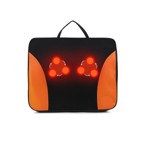 Nirogin Shiatsu Back Massager Cushion with Heat Portable Deep Kneading Lumbar Support Pad