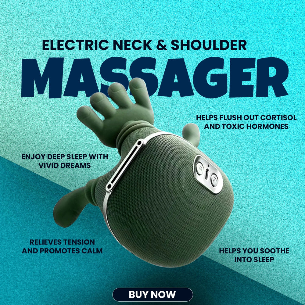 Nirogin Neck & Shoulder Massager – Rechargeable, Cordless Pain Relief at Home